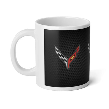 Jumbo 20oz. Corvette Mug - Corvette Ceramic Mug - Coffee Mug - Chevy Corvette Mug - Microwave-Safe - Gift for Car Enthusiasts