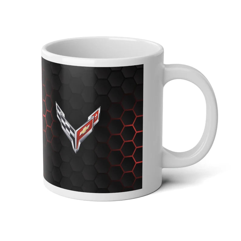 Jumbo 20oz. Corvette Mug - Corvette Ceramic Mug - Coffee Mug - Chevy Corvette Mug - Microwave-Safe - Gift for Car Enthusiasts