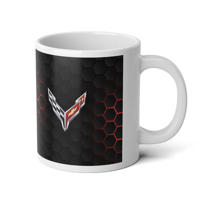 Jumbo 20oz. Corvette Mug - Corvette Ceramic Mug - Coffee Mug - Chevy Corvette Mug - Microwave-Safe - Gift for Car Enthusiasts