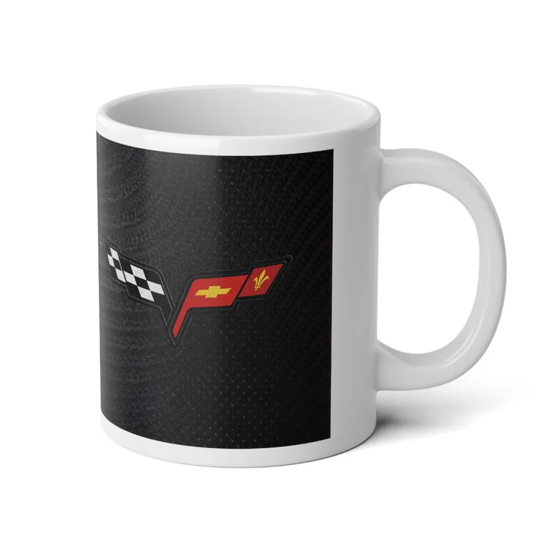 Jumbo 20oz. Corvette Mug - Corvette Ceramic Mug - Coffee Mug - Chevy Corvette Mug - Microwave-Safe - Gift for Car Enthusiasts
