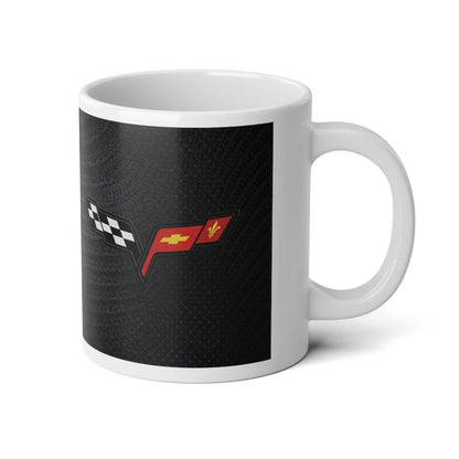 Jumbo 20oz. Corvette Mug - Corvette Ceramic Mug - Coffee Mug - Chevy Corvette Mug - Microwave-Safe - Gift for Car Enthusiasts