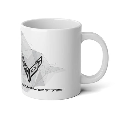 Jumbo 20oz. Corvette Mug - Corvette Ceramic Mug - Coffee Mug - Chevy Corvette Mug - Microwave -Safe - Gift for Car Enthusiasts
