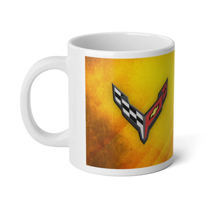 Jumbo 20oz. Corvette Mug - Corvette Ceramic Mug - Coffee Mug - Chevy Corvette Mug - Microwave-Safe - Gift for Car Enthusiasts