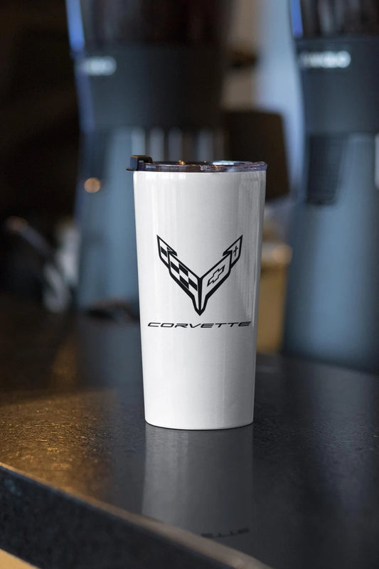Corvette Tumbler, Stainless Steel Tumbler, Insulated, Corvette Accessories, Dishwasher Safe, Gifts for Car Guys, Gifts for Car Girls