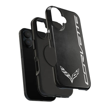 Corvette C7 iPhone Case - Corvette Samsung Phone Case - Cell Phone Case - Impact Resistant - Rubber Liner - Matte or Glossy - C7 Logo