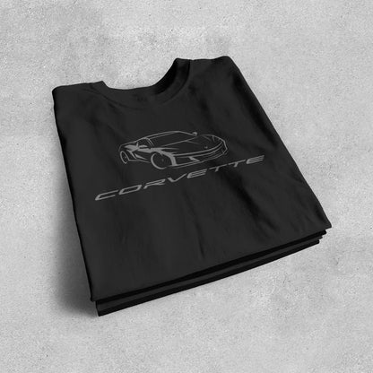 Corvette T-Shirt, Corvette Logo, Corvette Illustration, Bella and Canvas T-Shirt, Corvette Apparel, Graphic Tee, Soft T-Shirt