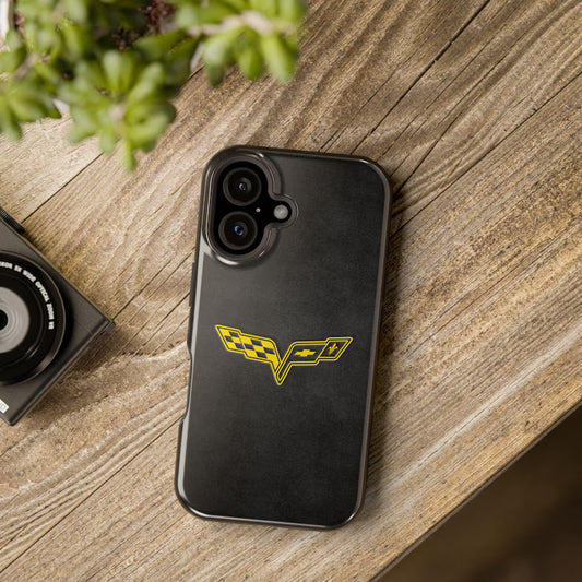 Corvette iPhone Case - Corvette Samsung Phone Case - Cell Phone Case - Impact Resistant - Rubber Liner - Matte or Glossy - C6