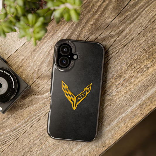 Corvette iPhone Case - Corvette Samsung Phone Case - Cell Phone Case - Impact Resistant - Rubber Liner - Matte or Glossy - C8