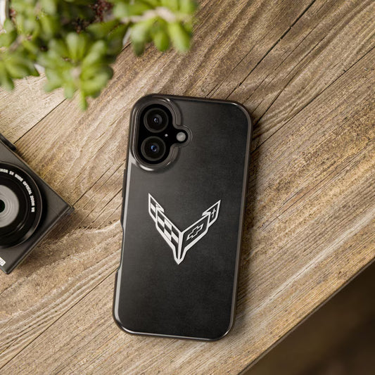 Corvette iPhone Case - Corvette Samsung Phone Case - Cell Phone Case - Impact Resistant - Rubber Liner - Matte or Glossy - C8