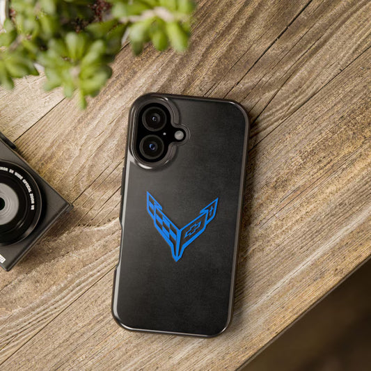 Corvette iPhone Case - Corvette Samsung Phone Case - Cell Phone Case - Impact Resistant - Rubber Liner - Matte or Glossy - C8