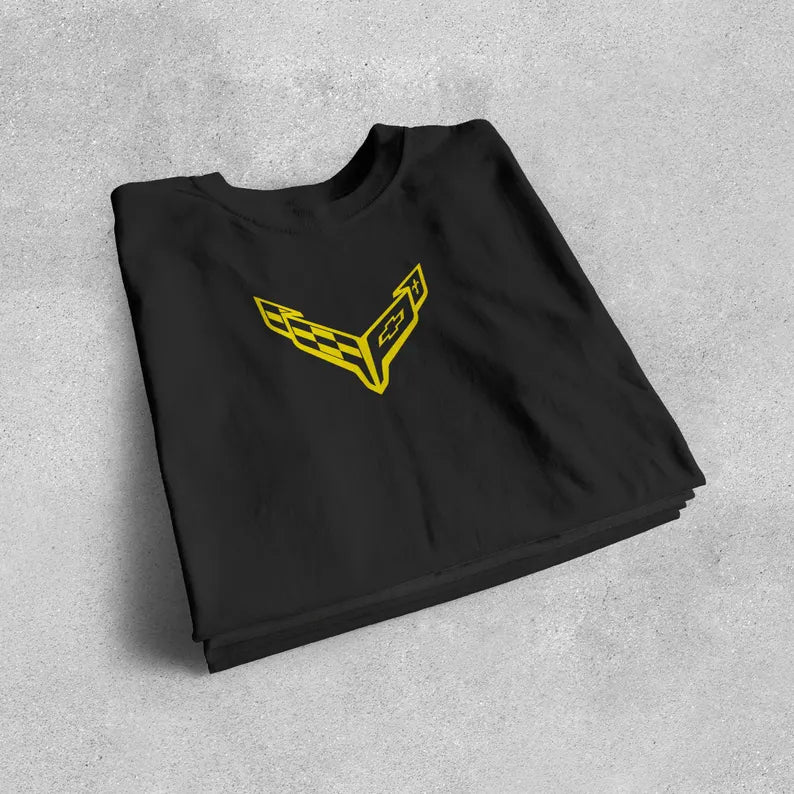 Corvette T-Shirt, Corvette Logo, C8 Emblem, Bella and Canvas Soft Tee, Corvette Apparel, Graphic Tee