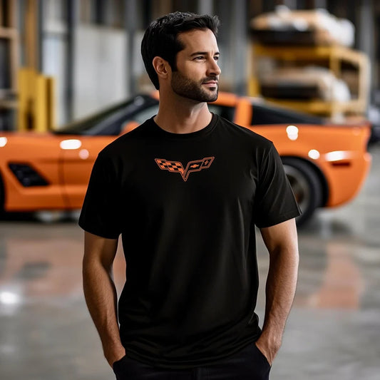 Corvette T-Shirt, Corvette Logo, C6 Emblem , Bella and Canvas Soft Tee, Corvette Apparel, Graphic Tee