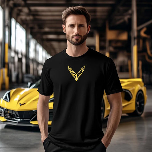 Corvette T-Shirt, Corvette Logo, C8 Emblem, Bella and Canvas Soft Tee, Corvette Apparel, Graphic Tee
