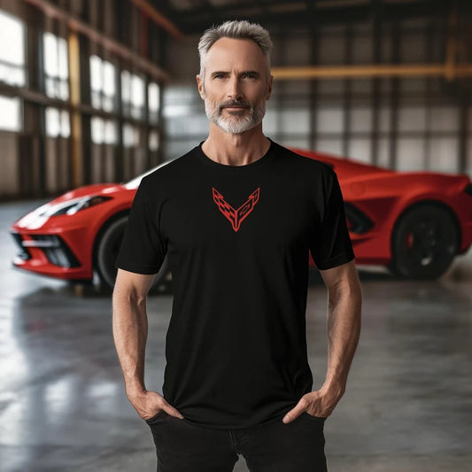 Corvette T-Shirt, Corvette Logo, C8 Emblem, Bella and Canvas Soft Tee, Corvette Apparel, Graphic Tee