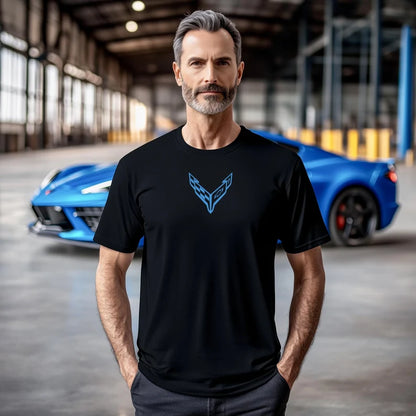 Corvette T-Shirt, Corvette Logo, C8 Emblem, Bella and Canvas Soft Tee, Corvette Apparel, Graphic Tee