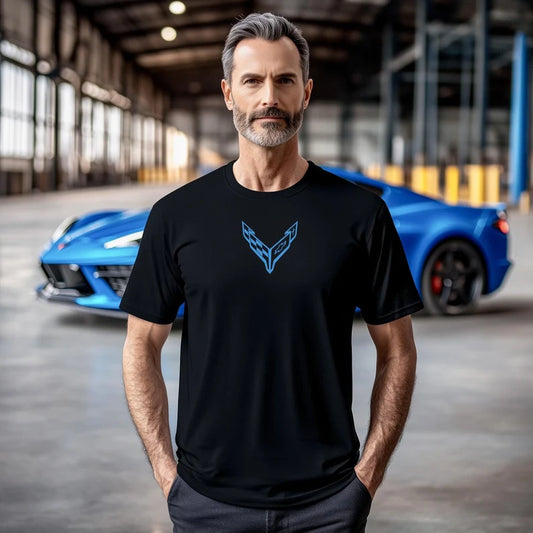 Corvette T-Shirt, Corvette Logo, C8 Emblem, Bella and Canvas Soft Tee, Corvette Apparel, Graphic Tee