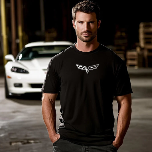Corvette T-Shirt, Corvette Logo, C6 Emblem, Bella and Canvas Soft Tee, Corvette Apparel, Graphic Tee