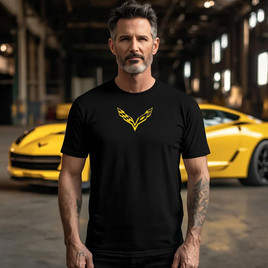 Corvette T-Shirt , Corvette Logo, C7 Emblem, Bella and Canvas Soft Tee, Corvette Apparel, Graphic Tee