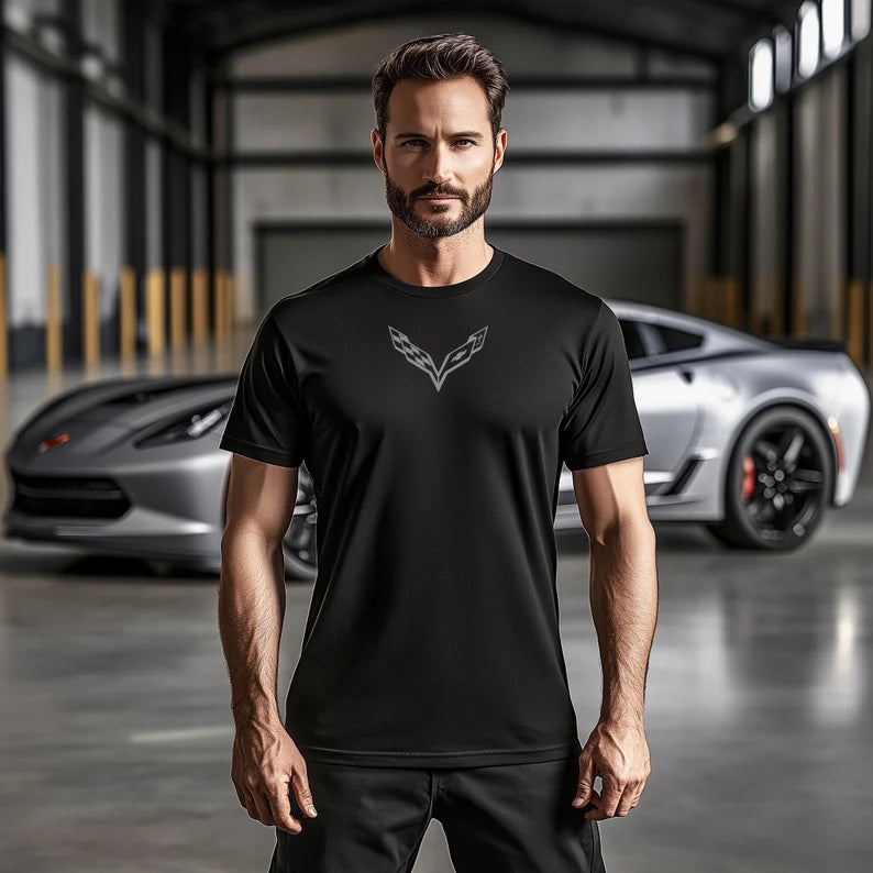 Corvette T-Shirt, Corvette Logo, C7 Emblem, Bella and Canvas Soft Tee, Corvette Apparel, Graphic Tee