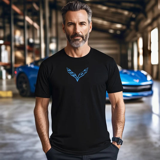 Corvette T-Shirt, Corvette Logo, C7 Emblem , Bella and Canvas Soft Tee, Corvette Apparel, Graphic Tee