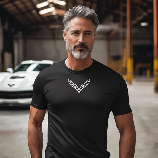 Corvette T-Shirt, Corvette Logo, C7 Emblem, Bella and Canvas Soft Tee, Corvette Apparel, Graphic Tee