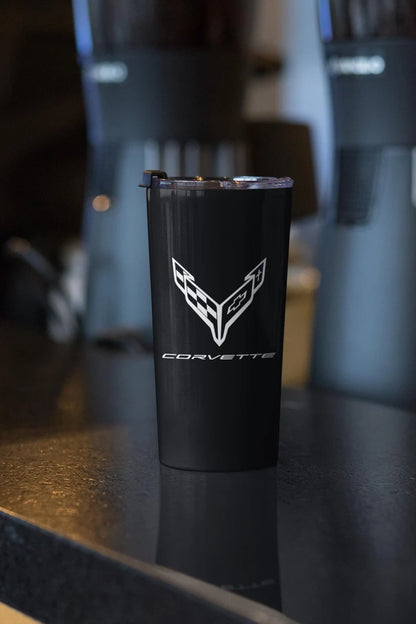 Corvette Tumbler, Stainless Steel Tumbler, Insulated, Corvette Accessories, Dishwasher Safe, Gifts for Car Guys, Gifts for Car Girls