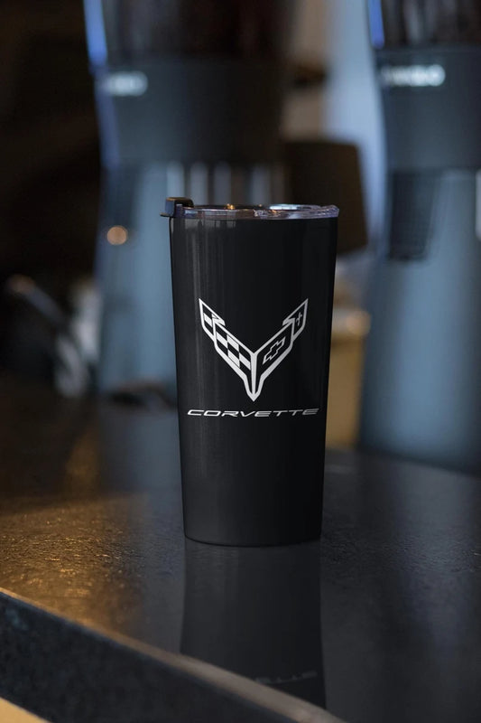 Corvette Tumbler, Stainless Steel Tumbler, Insulated, Corvette Accessories, Dishwasher Safe, Gifts for Car Guys, Gifts for Car Girls