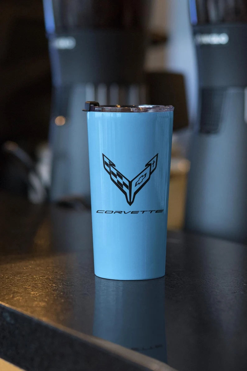 Corvette Tumbler, Stainless Steel Tumbler, Insulated, Corvette Accessories, Dishwasher Safe, Gifts for Car Guys, Gifts for Car Girls