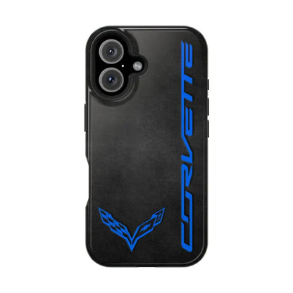 Corvette iPhone Case - Corvette Accesories - Cell Phone Case - Impact Resistant - Rubber Liner - Matte or Glossy - Corvette Logo - C7