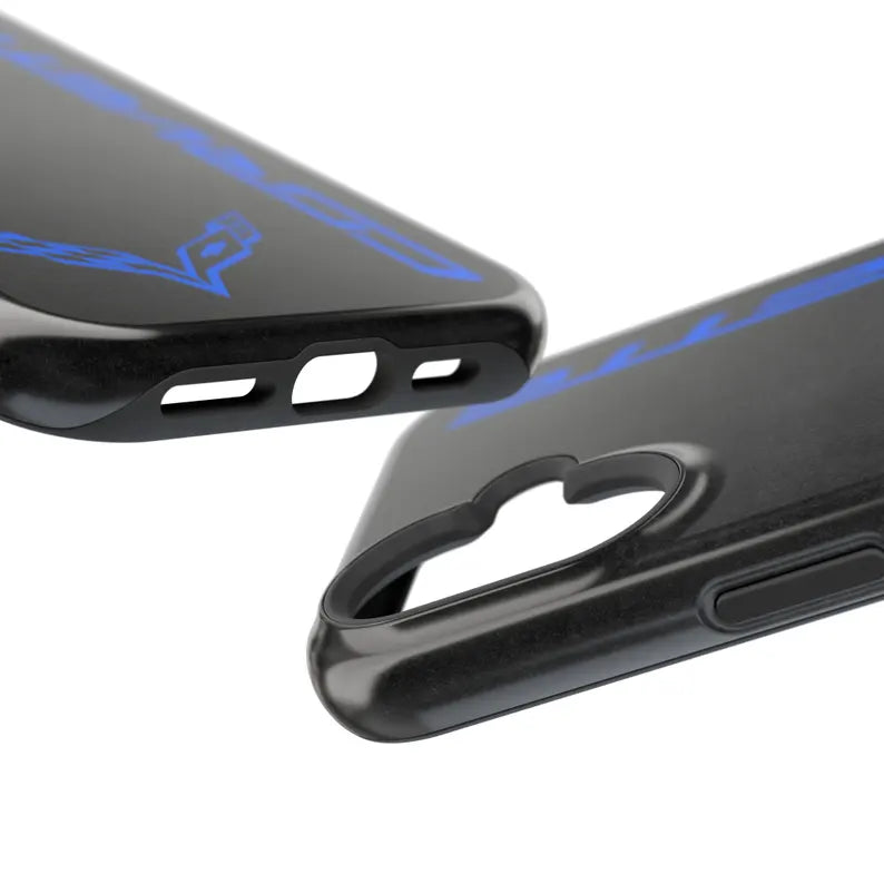 Corvette iPhone Case - Corvette Accesories - Cell Phone Case - Impact Resistant - Rubber Liner - Matte or Glossy - Corvette Logo - C7