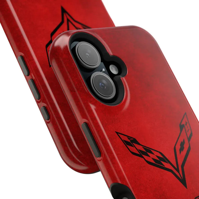 Corvette iPhone Case - Corvette Samsung Phone Case - Cell Phone Case - Impact Resistant - Rubber Liner - Matte or Glossy - Corvette C7