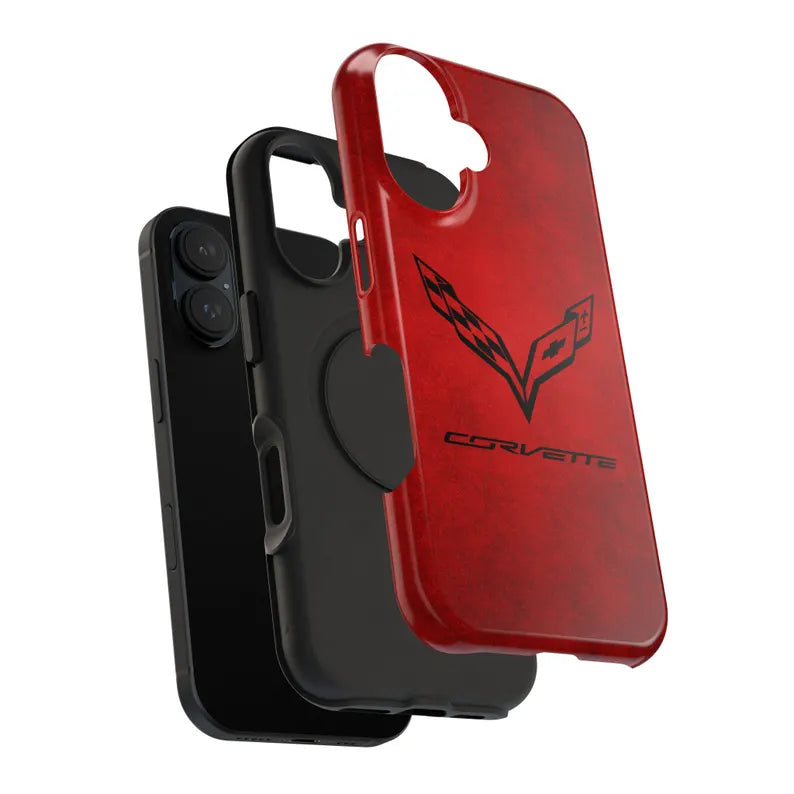 Corvette iPhone Case - Corvette Samsung Phone Case - Cell Phone Case - Impact Resistant - Rubber Liner - Matte or Glossy - Corvette C7