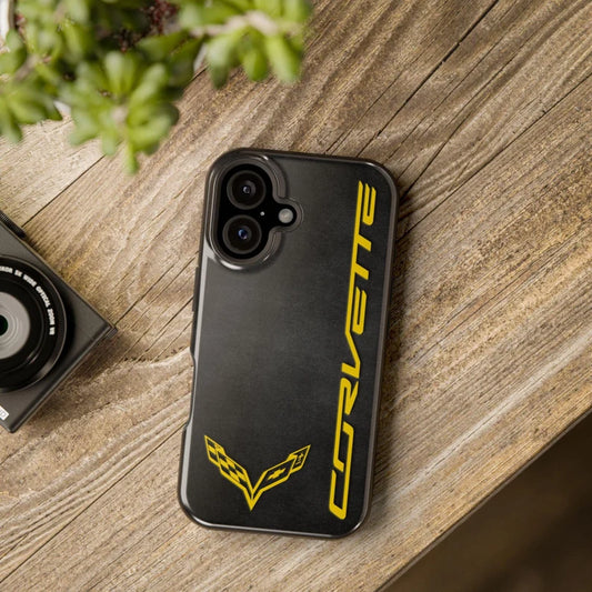 Corvette iPhone Case - Corvette Samsung Phone Case - Cell Phone Case - Impact Resistant - Rubber Liner - Matte or Glossy - Corvette C7