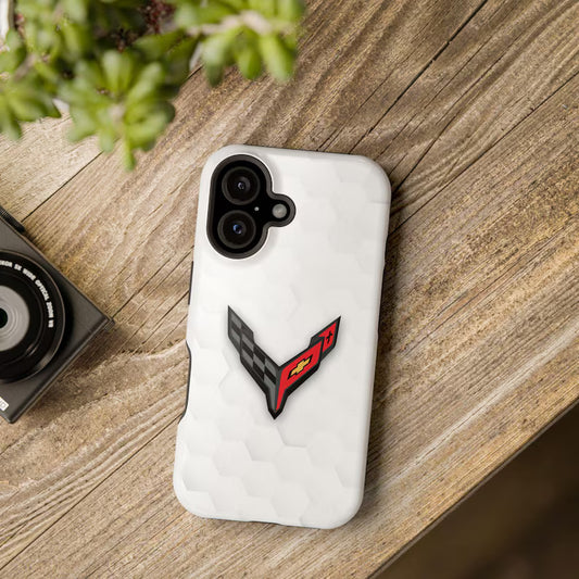 Corvette iPhone Case - Corvette Samsung Phone Case - Cell Phone Case - Impact Resistant - Rubber Liner - Matte or Glossy - C8