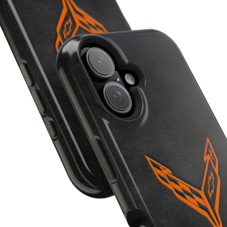 Corvette iPhone Case - Corvette Samsung Phone Case - Cell Phone Case - Impact Resistant - Rubber Liner - Matte or Glossy - C8