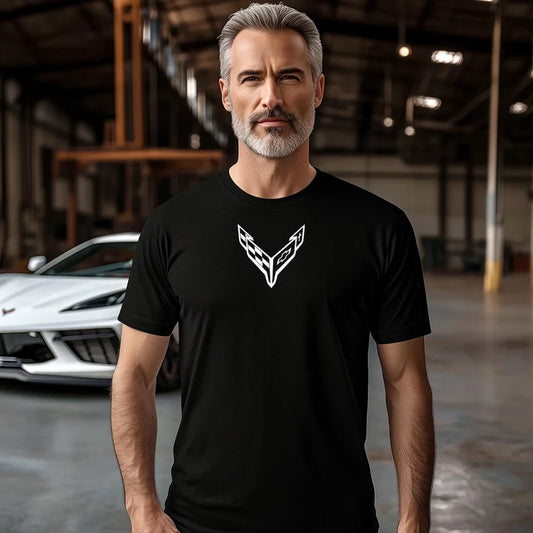 Corvette T-Shirt, Corvette Logo, C8 Emblem, Bella and Canvas Soft Tee, Corvette Apparel, Graphic Tee