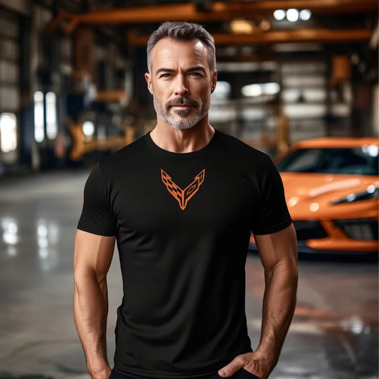 Corvette T-Shirt, Corvette Logo, C8 Emblem, Bella and Canvas Soft Tee, Corvette Apparel, Graphic Tee