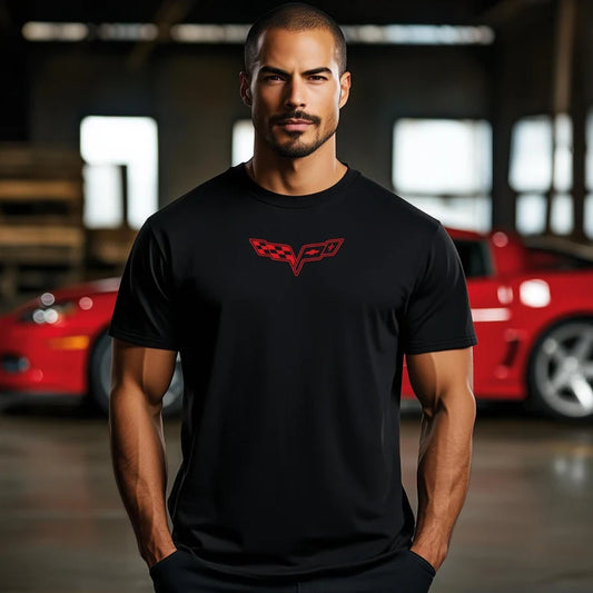 Corvette T-Shirt, Corvette Logo, C6 Emblem, Bella and Canvas Soft Tee, Corvette Apparel, Graphic Tee