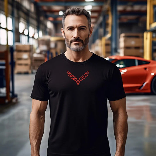 Corvette T-Shirt, Corvette Logo, C7 Emblem, Bella and Canvas Soft Tee, Corvette Apparel, Graphic Tee
