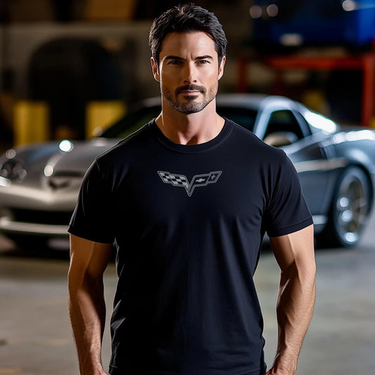 Corvette T-Shirt, Corvette Logo, C6 Emblem, Bella and Canvas Soft Tee, Corvette Apparel, Graphic Tee