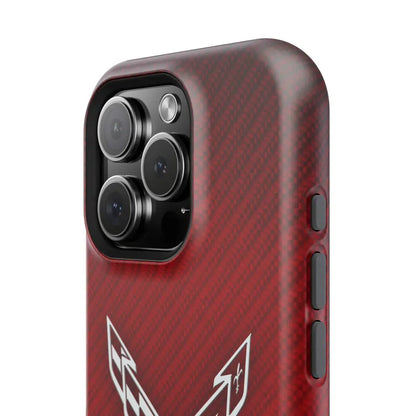 Corvette iPhone Case - Corvette Samsung Phone Case - Cell Phone Case - Impact Resistant - Rubber Liner - Matte or Glossy - C8 Logo