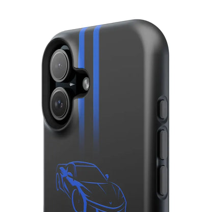Corvette iPhone Case - Corvette Accessories - Cell Phone Case - Impact Resistant - Rubber Liner - Matte or Glossy - Corvette Logo - C8