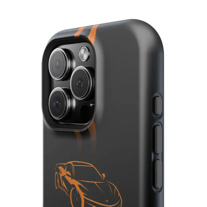 Corvette iPhone Case - Corvette Accessories - Cell Phone Case - Impact Resistant - Rubber Liner - Matte or Glossy - Corvette Logo - C8