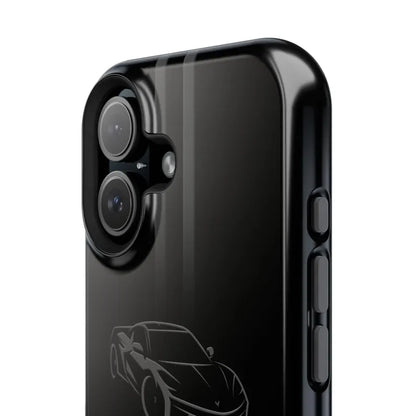 Corvette iPhone Case - Corvette Accessories - Cell Phone Case - Impact Resistant - Rubber Liner - Matte or Glossy - Corvette Logo - C8