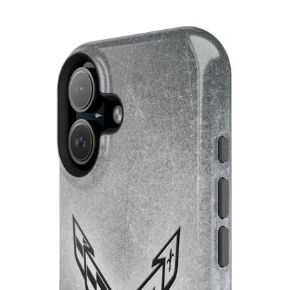Corvette iPhone Case - Corvette Samsung Phone Case - Cell Phone Case - Impact Resistant - Rubber Liner - Matte or Glossy - C8 Logo