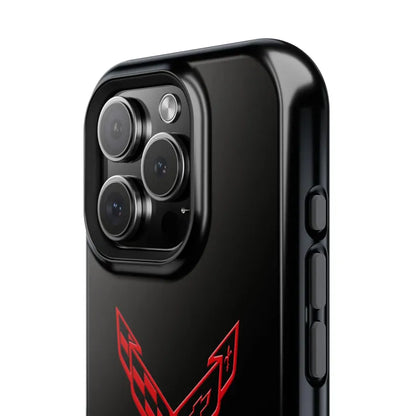 Corvette iPhone Case - Corvette Accessories - Cell Phone Case - Impact Resistant - Rubber Liner - Matte or Glossy - Corvette Logo - C8