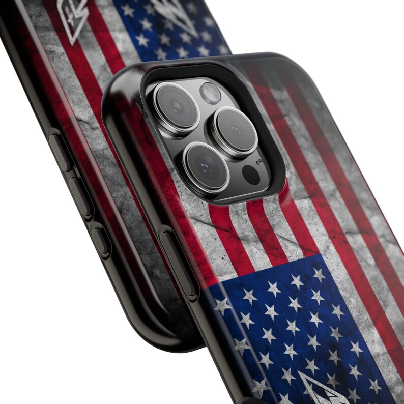 Corvette C8 USA iPhone Case - American Flag - Cell Phone Case - Impact Resistant - Rubber Liner - Matte or Glossy