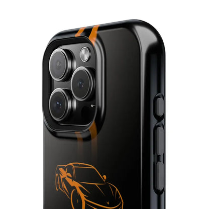 Corvette iPhone Case - Corvette Accessories - Cell Phone Case - Impact Resistant - Rubber Liner - Matte or Glossy - Corvette Logo - C8