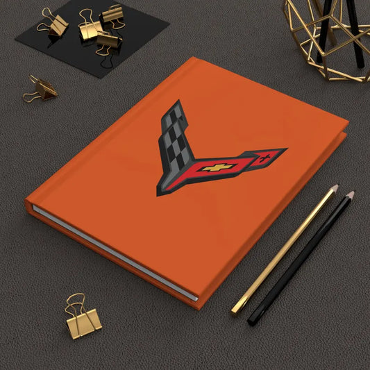 Corvette C8 Hardcover Journal, Writing Notebook, Lined Pages, Daily Journal, Motivational Diary, Notepad, C8 Logo