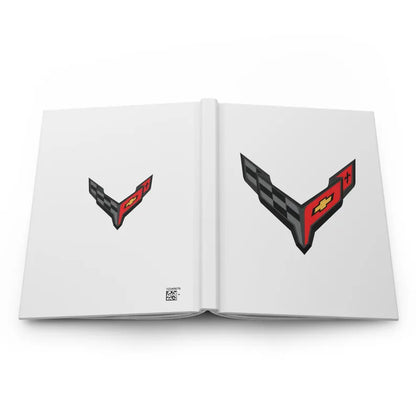 Corvette C8 Hardcover Journal, Writing Notebook, Lined Pages, Daily Journal, Motivational Diary, Notepad, C8 Logo